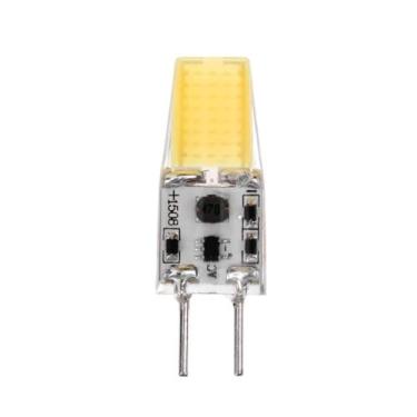 Imagem de QIROGKC 10 lâmpadas LED GY6.35 5W COB 1508 AC/DC12V-24V Sapphire Chip Iluminação 360° Pacote com 10 2700K-3000K