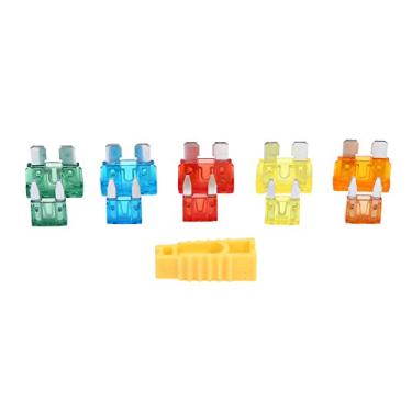 Imagem de Vários 50pcs 5a 10a 15a 20a 30a Padrão de Carro e Mini Kit de Fusível Com Clipe, Universal para a Maioria Dos Carros, Feita de Liga de Zinco, Caixa de Armazenamento Robusta e