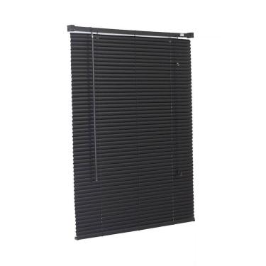 Imagem de Persiana Horizontal Pvc Preta 60  L  X 80  A  Cm
