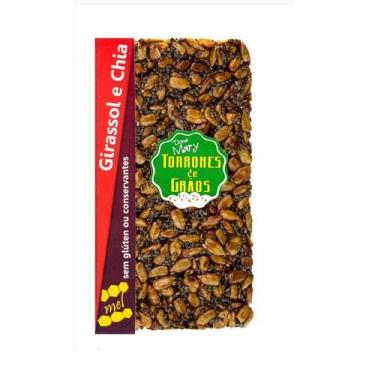 Imagem de Torrone de Sementes de Girassol e Chia Dona Mary 32g