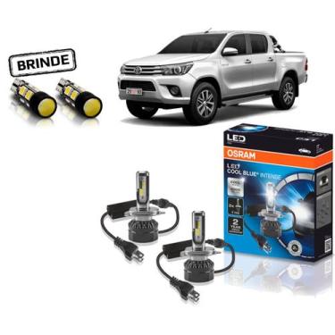 Imagem de Kit Lampada Led Osram Farol Hilux 2015 2016 2017 2018 2019