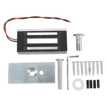 Imagem de Fechadura eletromagnética 60kg Força de retenção Fechadura magnética elétrica resistente com modo NC para de controle de acesso Liga de alumínio de segurança