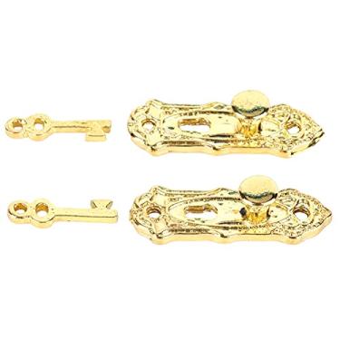 Imagem de Zhjvihx Móveis de Boneca, Fechadura de Porta Portátil Compatível Em Miniatura para Quarto, Sala de Estar, Sala de Jantar, Cozinha