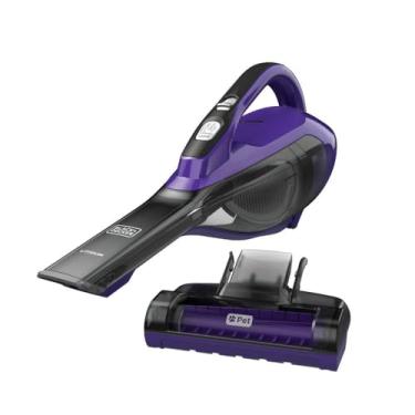 Imagem de BLACK+DECKER Dustbuster AdvancedClean Pet Aspirador portátil sem fio com cabeça motorizada, roxo (HLVA325JP07)