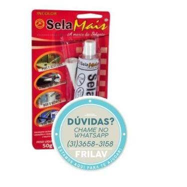 Imagem de COLA ADESIVO SELANTE INCOLOR Sela Mais 50g - Versátil e Eficaz - no-br
