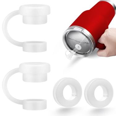 Imagem de Pacote com 2 rolhas de derramamento para Yeti, tampa de canudo para tampas de copo de palha Yeti 1,2 l 992 g 740 ml, à prova de vazamento de silicone para Rambler 737 g, à prova de vazamento para copo