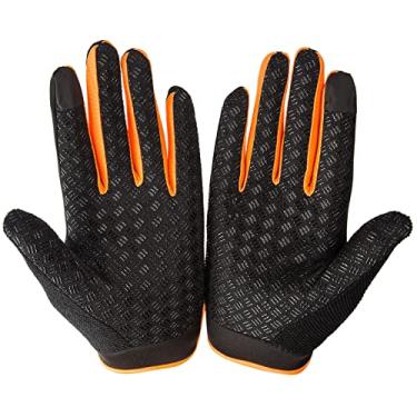 Imagem de Zhjvihx Luvas de Equitação, Luvas Profissionais de Equitação de Verão Proteção Uv Seda Gelo Costura Fina para Esportes Ao Ar Livre para Fitness (M)