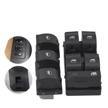 Imagem de Botão do interruptor de controle do vidro para A4, B6 (2000-2004) e B7 (2004-2007) - Interruptor mestre elétrico do vidro - Código 8E0959851B (Interruptor mestre)