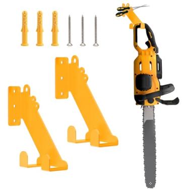 Imagem de Cabide de motosserra para motosserra Dewalt, suporte de parede para motosserra, suporte de motosserra resistente, organizador de galpão de garagem