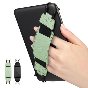 Imagem de Fintie Alça de mão para tablet Kindle eReaders Fire de 6 a 8 polegadas - Suporte de dedo leve seguro de alta elasticidade para tablets Kindle/Kobo/Voyaga/Lenovo/Sony E-Book de 6 a 8 polegadas (preto