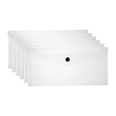 Imagem de PATIKIL Pastas de arquivo expansíveis de plástico, pacote com 6 envelopes de pasta de arquivo A6, tamanho carta, organizador de documentos, suprimentos com fecho de pressão para sala de aula