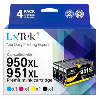 Imagem de Pacote combo de cartuchos de tinta 950xl e 951xl compatível com HP 950 951 pacote combo de cartuchos de tinta para HP OfficeJet Pro 8600 8610 8630 8620 8615 8625 8100 276DW 251DW (pacote com 4)