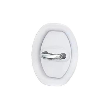 Imagem de Amortecedor De Fechadura Porta De Carro Anti Impacto Batente Colisão(3 peças,BRANCO)