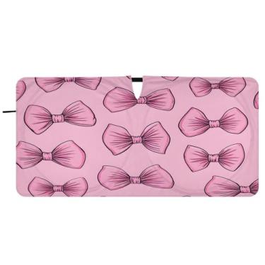 Imagem de CEBUGI Para-brisa de carro dobrável sombra de sol padrão arco janela de carro guarda-chuva para-brisa frontal para-sol para acessórios de carro legal carro refletor protetor solar, P