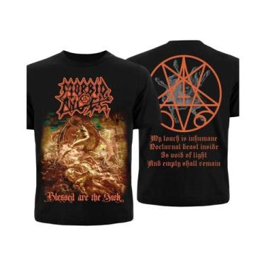 Imagem de Camiseta De Algodão Masculina E Feminina Morbid Angel Blessed Are the 