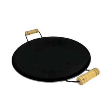 Imagem de disco de arado em ferro fundido Premium Grande 28 cm/40 cm para Churrascos Familiares, Paella e Refeições em Grupo, Compatível com Fogão e Churrasqueira(DISCO SEM TAMPA 40CM)