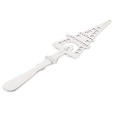 Imagem de Mingzhe 304 Aço Inoxidável Design Exclusivo Coquetel Bar Copo de Vidro Filtro para Beber Colher de Absinto para Cenas Bar Vintage (Colher absinto Torre Ferro)