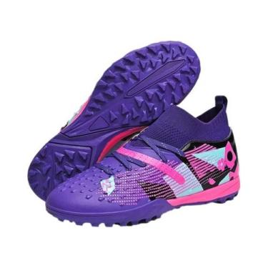 Imagem de Chuteiras De Futebol Masculinas De Cano Alto Ultraleves Antiderrapante