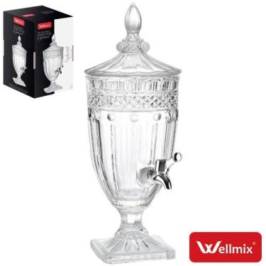 Imagem de Suqueira Dispenser De Vidro Com Base Splend 3L - Wellmix