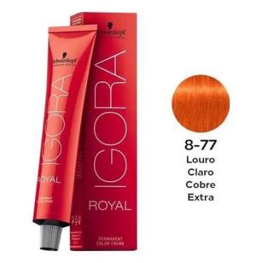 Imagem de Schwarzkopf Igora Royal Coloração 8.77 Louro Claro Cobre Extra 60ml - 