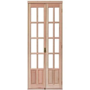 Imagem de Porta de Madeira Camarão 213x74cm com Marco e Batente 14cm Ewk P24 Ron