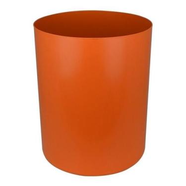 Imagem de Cesto Lixeira 30x70 Plastica 50 Litros Sem Tampa Laranja - jsn