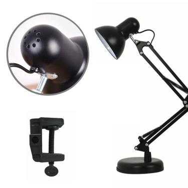 Imagem de Luminaria Mesa Articulada Garra Regulavel 2 Em 1 Leitura