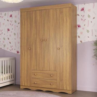 Imagem de Guarda-roupa Infantil 122cm 4 Portas e 2 Gavetas Realeza Multimóveis M