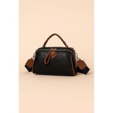 Imagem de Bolsa Pequena Transversal D Bell Outlet Fashion Preta-Feminino