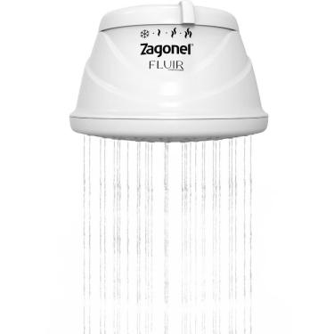 Imagem de Ducha Fluir com 4 Temperaturas 5500 Watts 110 Volts Branco Drfrat55127br01 Zagonel Ducha Fluir 4