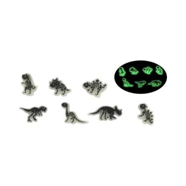 Imagem de Acessórios De Sapato Dinossauro Luminoso Preto E Branco, 7-14 Peças, P