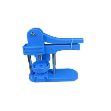 Imagem de prensa boton com base 58 mm com 100 botons + cortador azul - x-subly