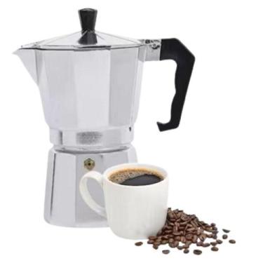 Imagem de Cafeteira Italiana Inox 3 Xícaras De Café Moka - Economia De Café - GM