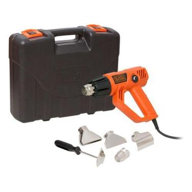 Imagem de Soprador Térmico Black Decker Hg2000k 1800w 5 Acessórios E Maleta Cor 