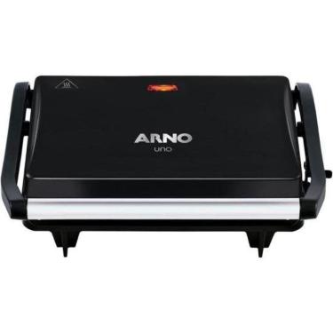 Imagem de Grill Elétrico Compact Gpto com Placa Antiaderente e Tampa Ajustável Preto 110V