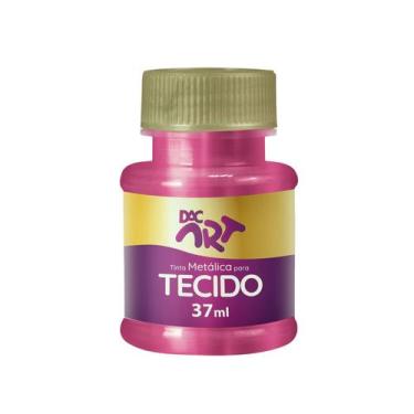Imagem de Tinta Metálica Para Tecido 37ml Artesanato Criativo - DAC