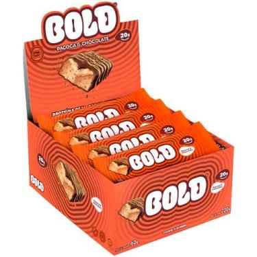 Imagem de Barra de Proteínas Bold Snacks 60g Paçoca e Chocolate 12 un
