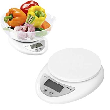 Imagem de Balança Digital Para Cozinha Mede Volumes De Líquidos 5kg Sf-420 Tomate