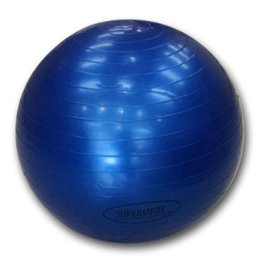 Imagem de Bola De Pilates 65 Cm Azul C/ Bomba Supermedy