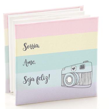 Imagem de Album Sanfonado Sorria Ame Seja Feliz 10X10 12F- Ical 901