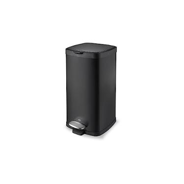 Imagem de Lixeira em Aço Carbono com Pedal Inox e Balde Removível, 20L, Preto, Brinox