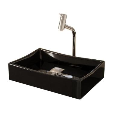 Imagem de Kit da Cuba Dalla Preta com Torneira DL08 e Valvula Click