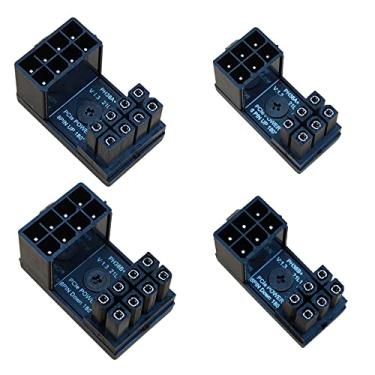 Imagem de COMeap GPU VGA PCIe 8 pinos 6 pinos U Turn 180 graus Ângulo Conector Adaptador de Energia Placa para Desktop Graphics Card