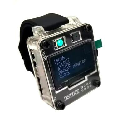 Imagem de Relógio de programação DSTIKE Deauther Watch SE com software ESP8266 Deauther e proteção dupla em acrílico