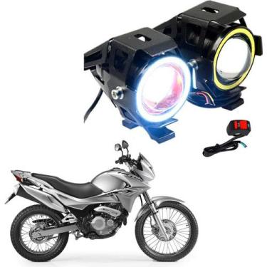 Imagem de Kit Led Farol Milha Moto CG 125 1990 Angel Eye U7 - U7Led