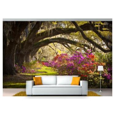 Imagem de Papel De Parede Jardim Japonês Flores Japão 3D 7,50m² Jjp37 - Você Dec