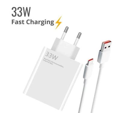 Imagem de Carregador Turbo 33W Cabo USB-C Com Adaptador Compatível Com Mi 12/ Mi