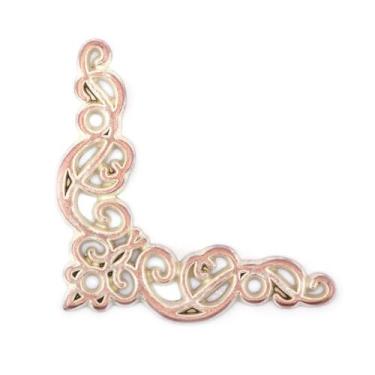 Imagem de Cantoneira Celta Pequena 4 Peças Acabamento Decoração Caixas Bandejas 