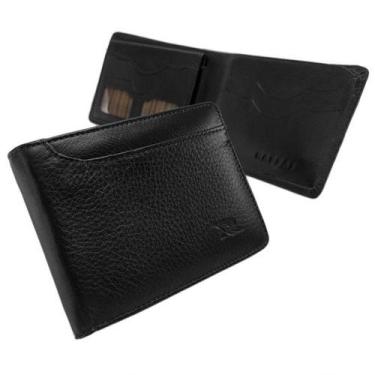 Imagem de Carteira Slim Couro 51-R Raffai Couros, Preto