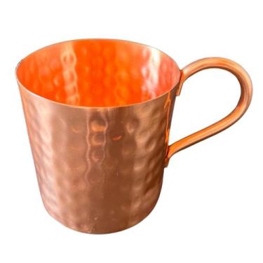 Imagem de Caneca de Cobre 350 ml (Martelada / Sem Borda / Alças de Cobre) - Arte